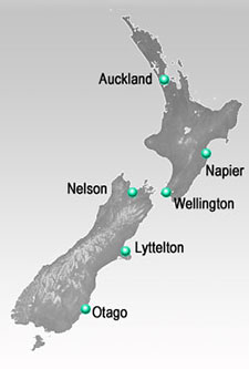 NZ settlement map